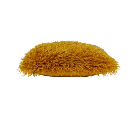 Coussin fourrure moutarde COT