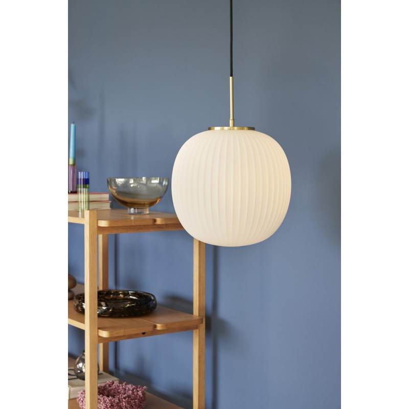 Suspension bulle striée Diam 42 HUB