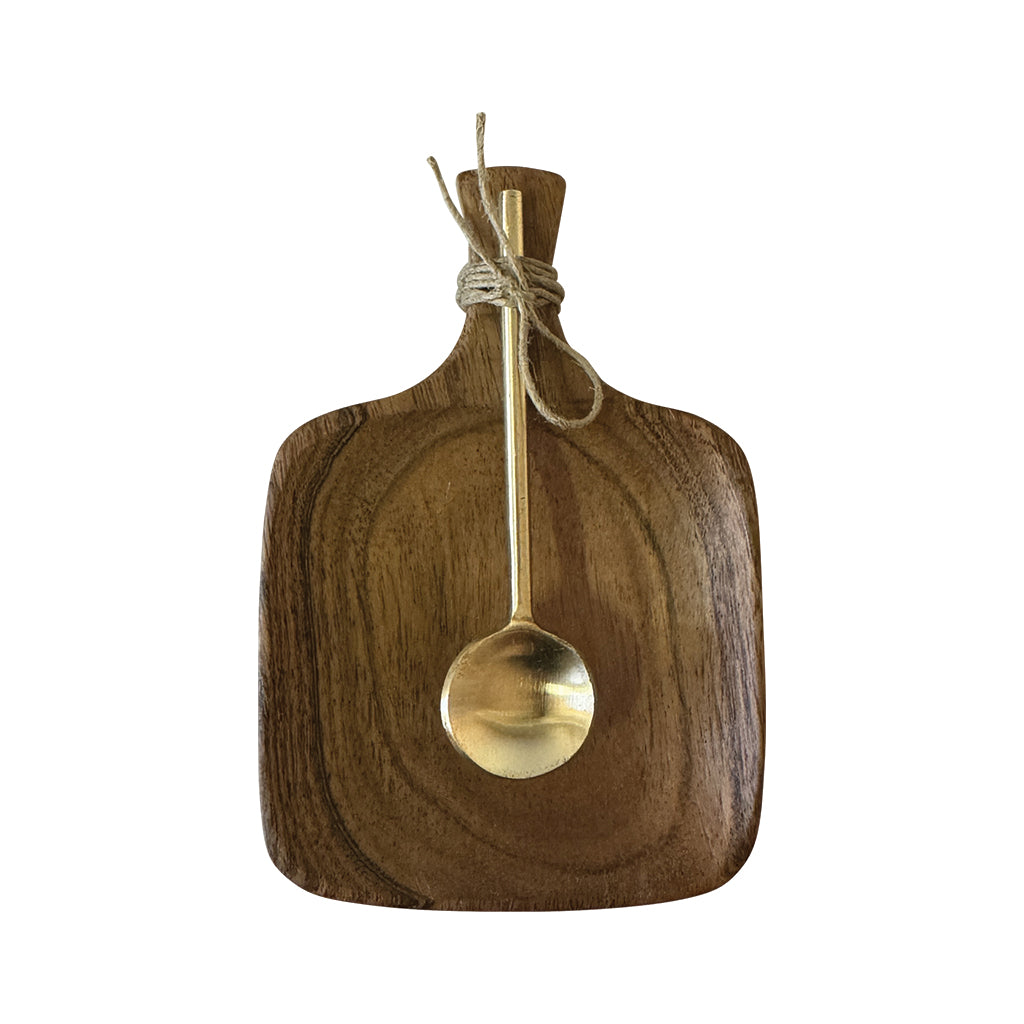 Mini planche bois et cuillère OPJ