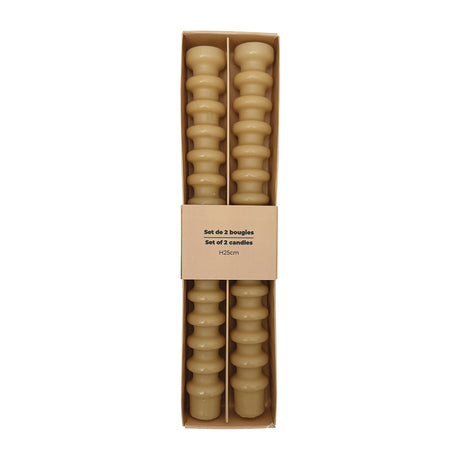 Set de 2 longues bougies  OPJ