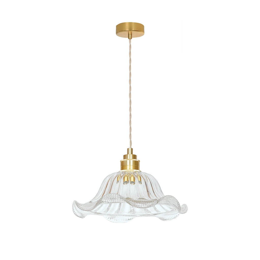 Suspension Jean ou Jeanne verre laiton OPJ