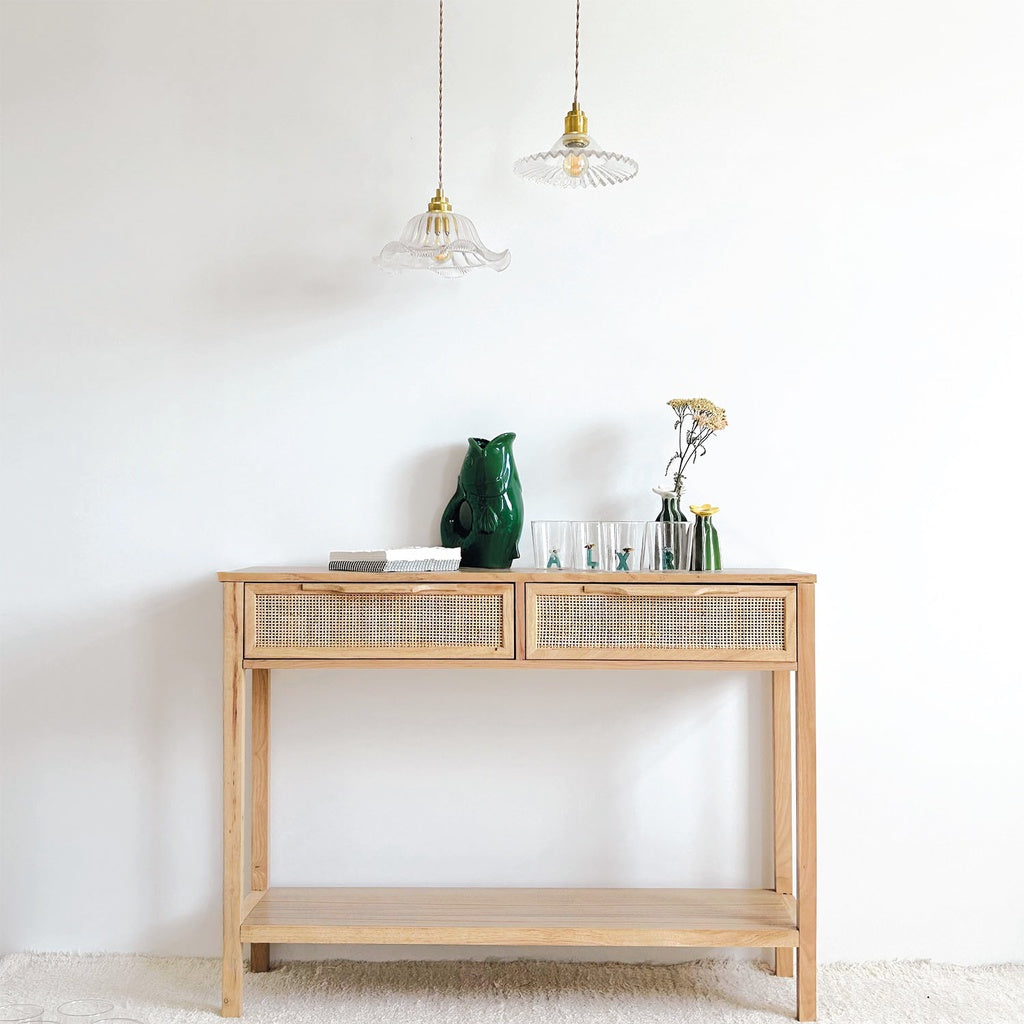 Suspension Jean ou Jeanne verre laiton OPJ