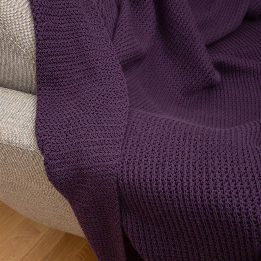 Plaid de couleur tricoté LBC