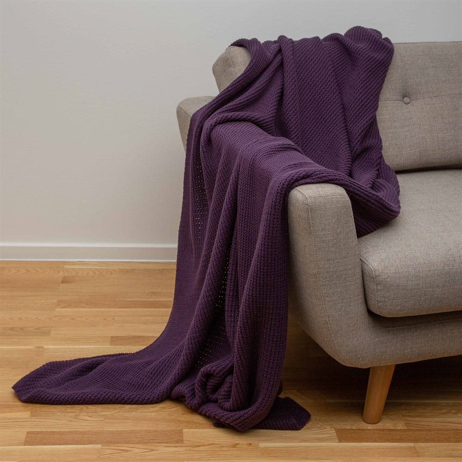 Plaid de couleur tricoté LBC