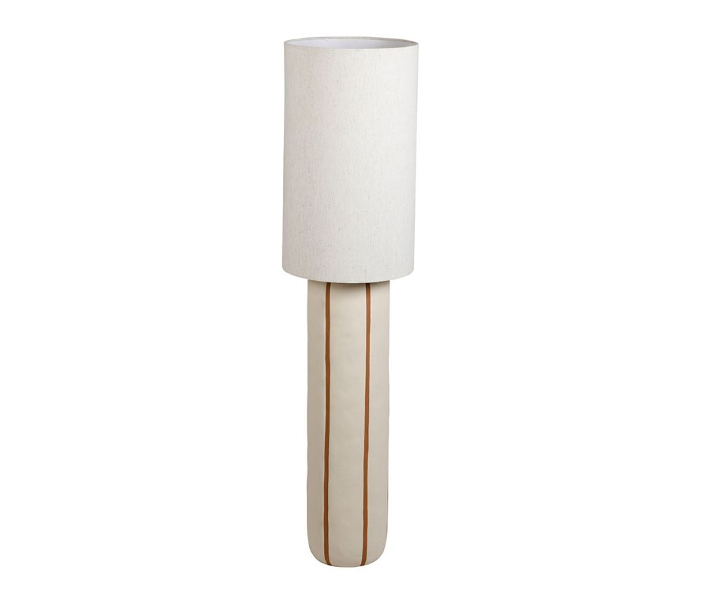 Lampadaire Paese rayé terracotta SEM