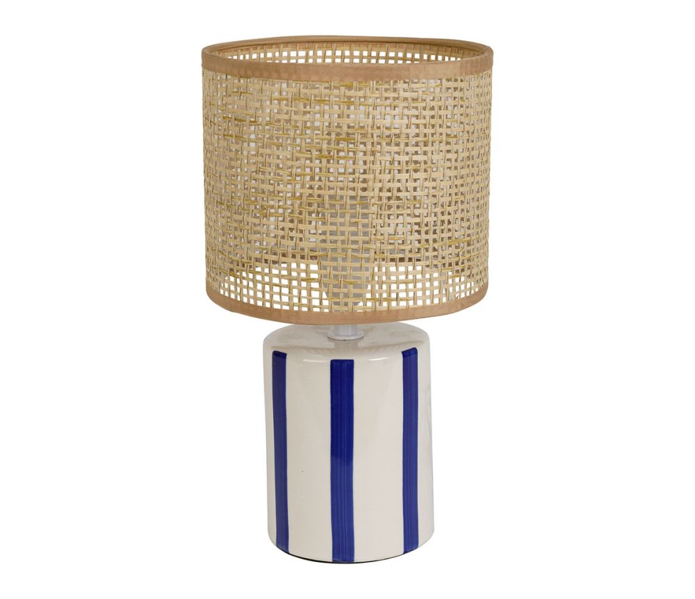 Lampe céramique rayée medi SEM