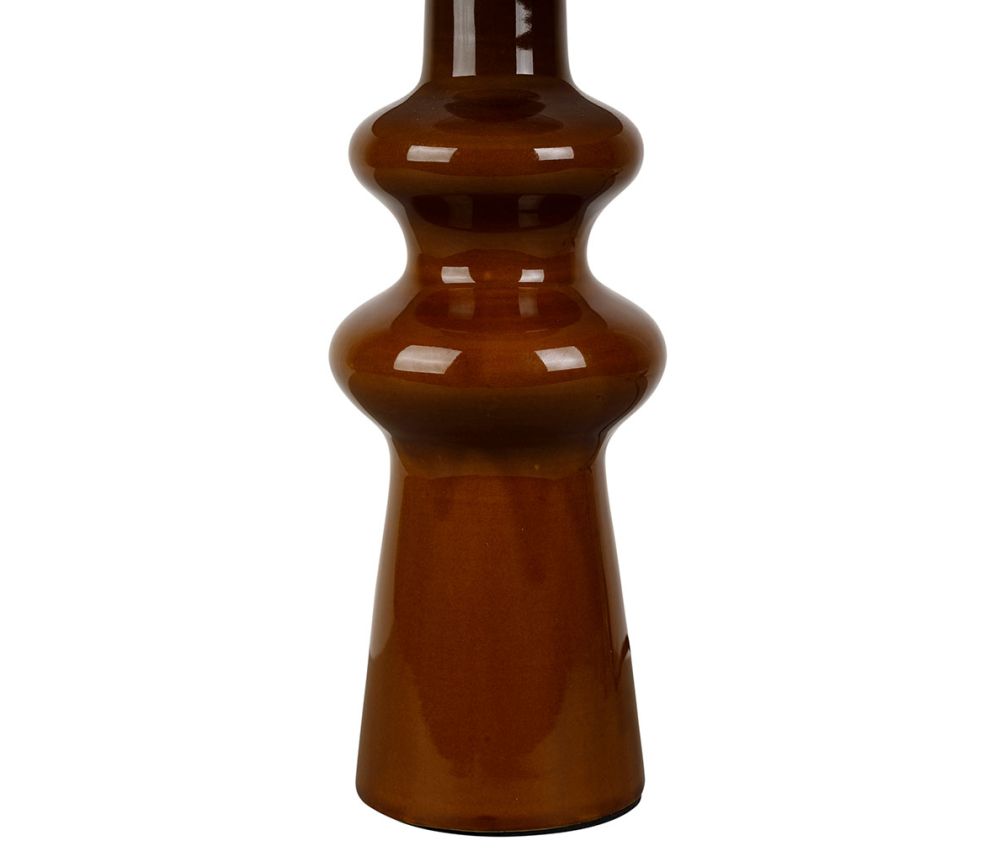 Lampe céramique marron brillante SEM