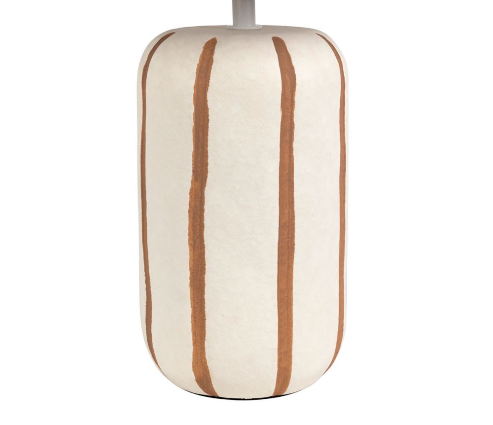 Lampe rayée cylindre céramique paese SEM