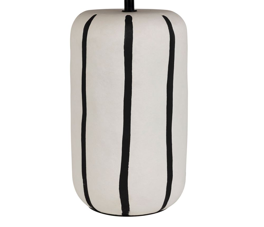 Lampe rayée cylindre céramique paese SEM