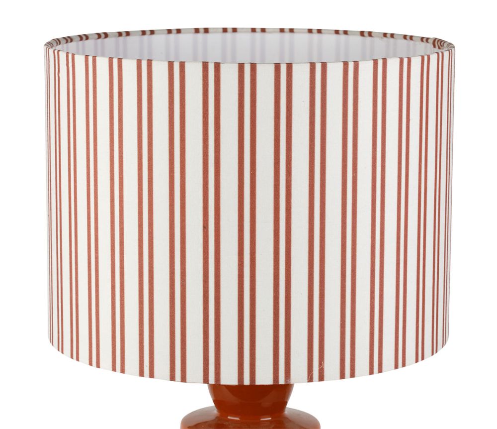 Lampe Verda abat-jour rayé terra SEM