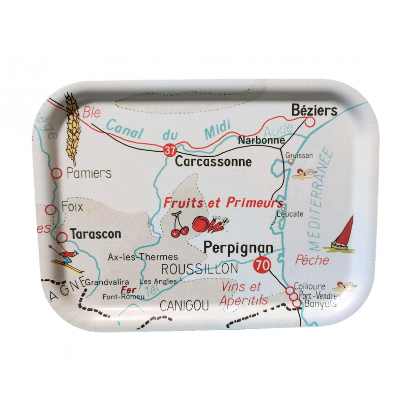 Plateau carte géographique moyen ZAR