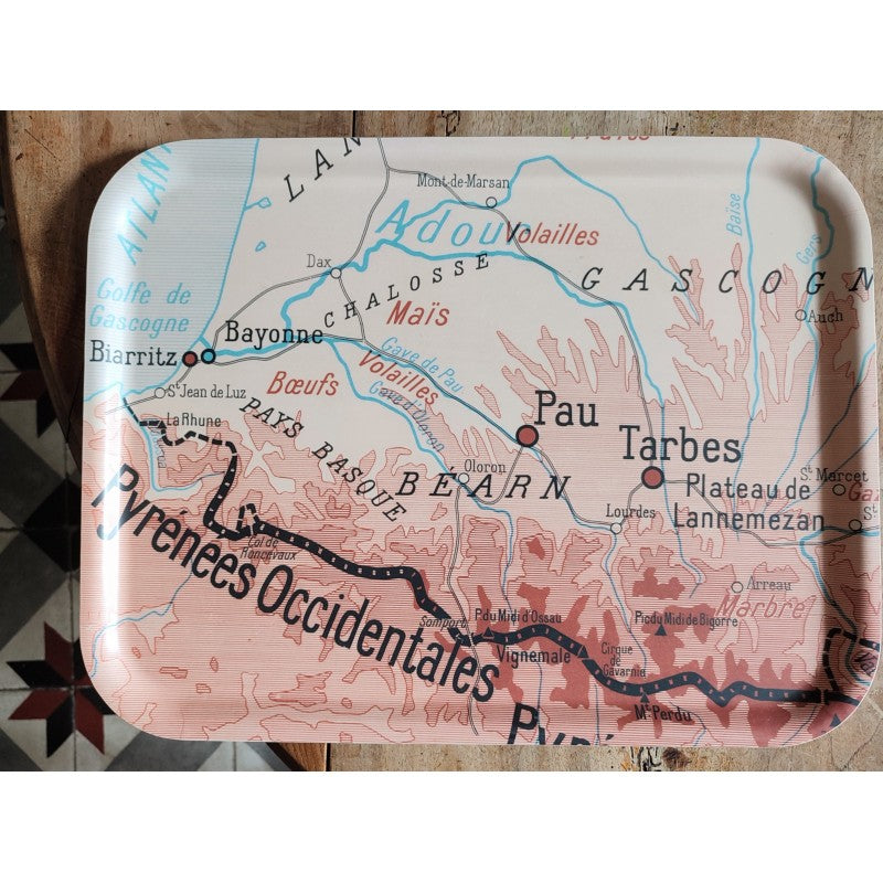 Plateau carte géographique grand ZAR