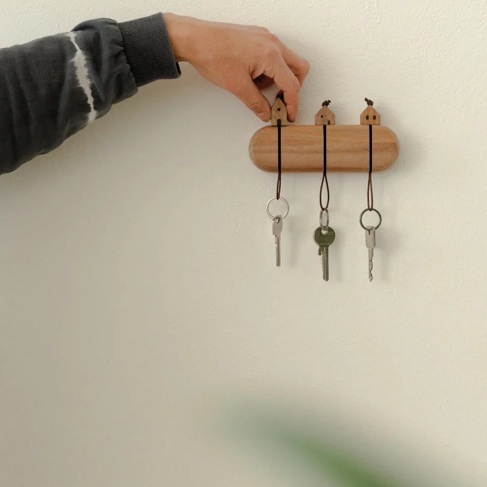 Support clef murale bois RAD