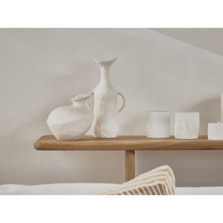 Vase anses blanc alu POM