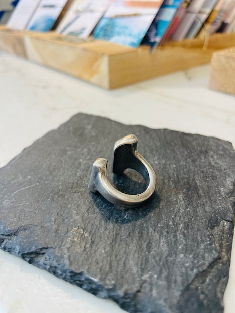 Bague Fendue simple plaqué argent SEN