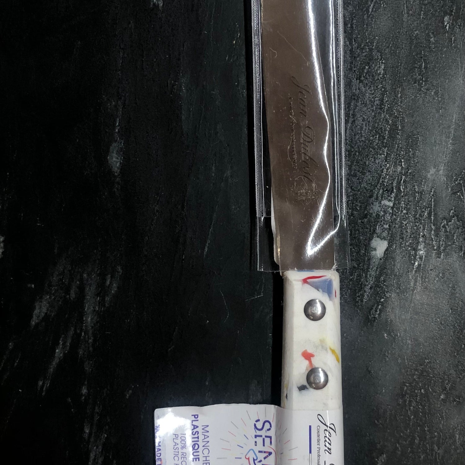 Couteau à fromage ou tartineur ou légume manche plastique recyclé JEA