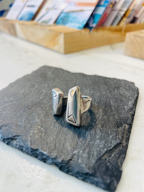 Bague Fendue simple plaqué argent SEN