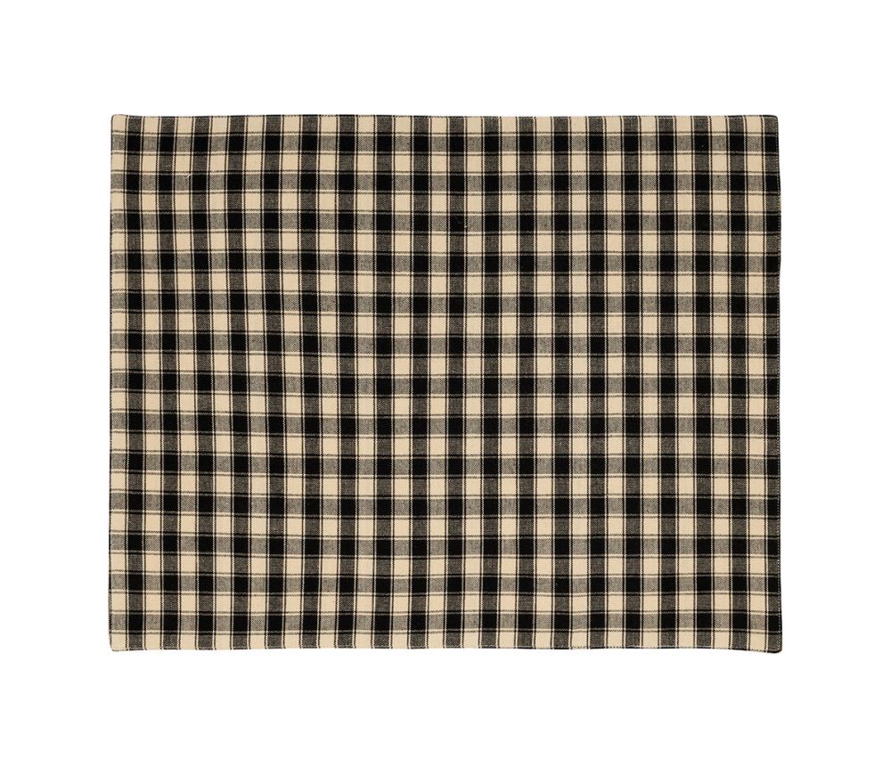 Set de table coton à carreaux et rayures réversible SEM