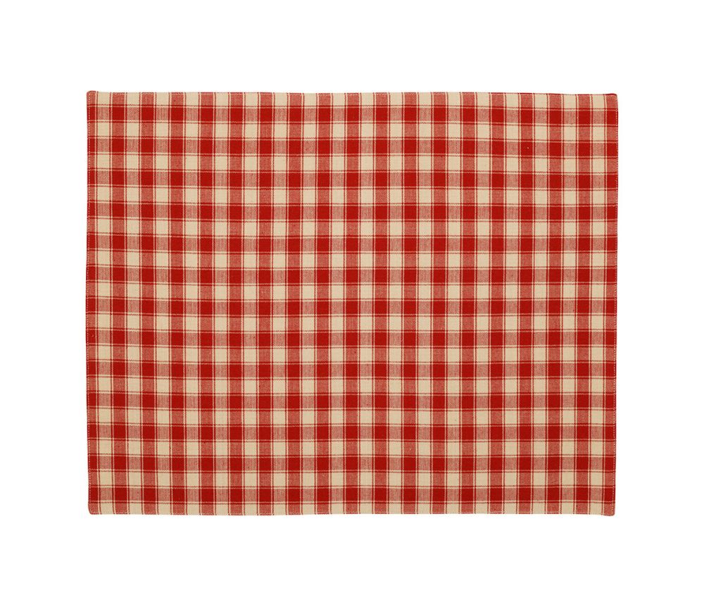 Set de table coton à carreaux et rayures réversible SEM