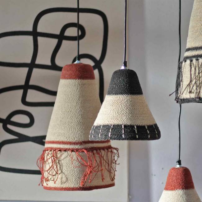 Suspension fabuleuse naturelle terracotta OPJ