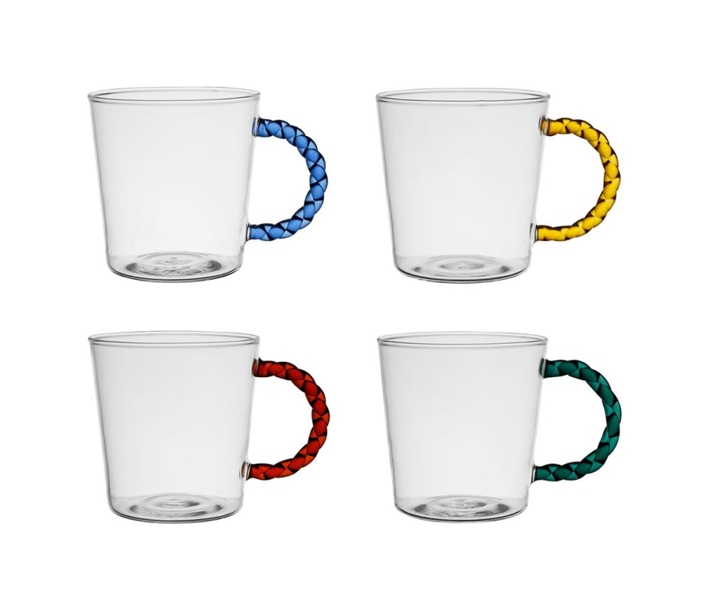 Tasse à thé anse colorée  SEM