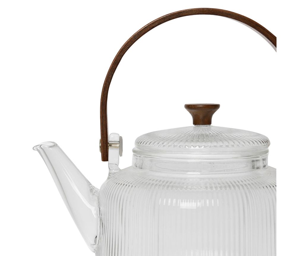 Théière striée transparente SEM