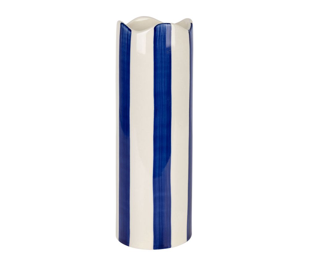 Vase cylindre rayé artist SEM