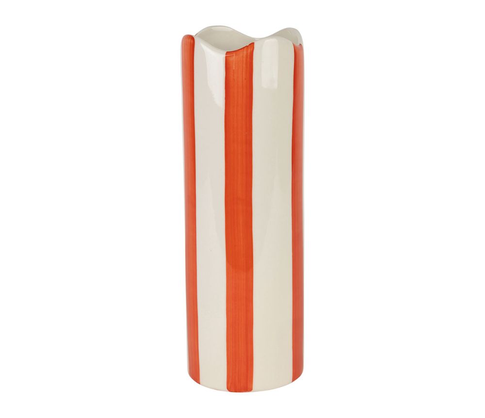 Vase cylindre rayé artist SEM