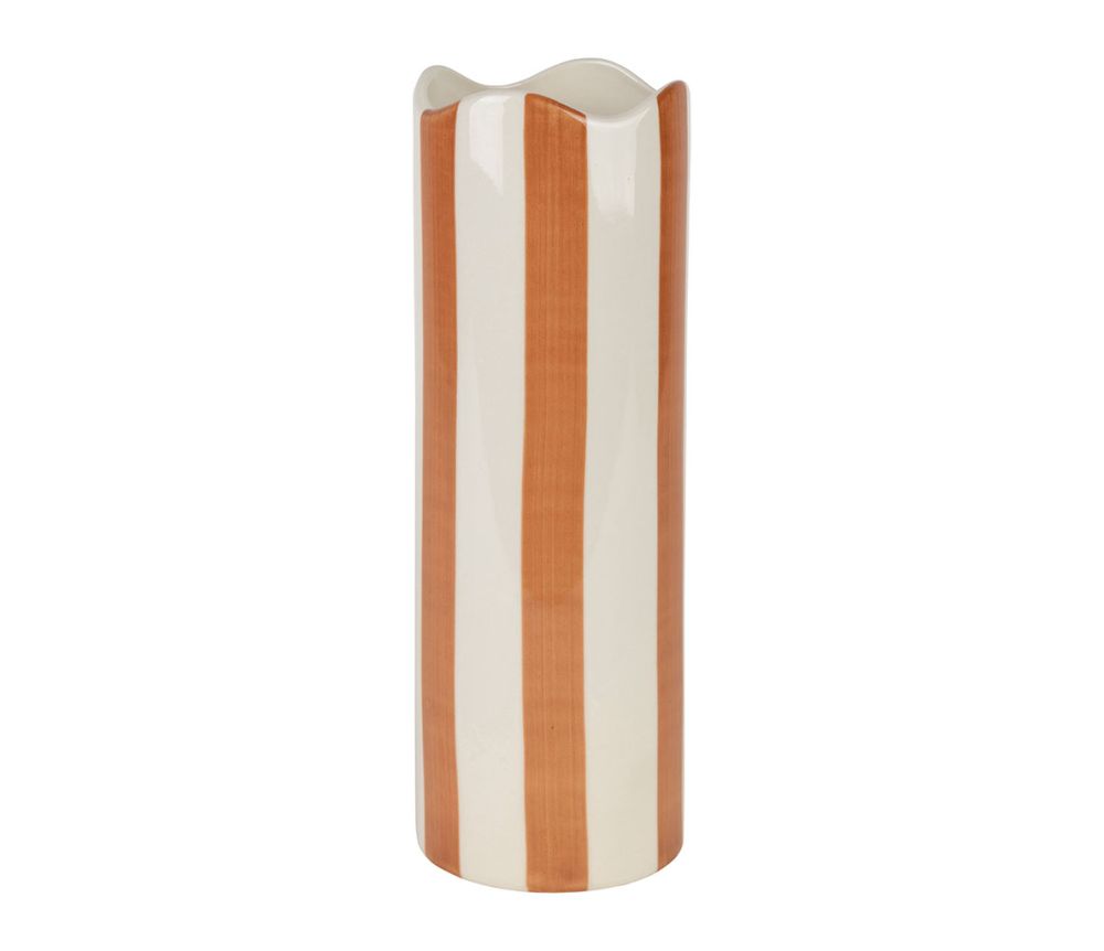 Vase cylindre rayé artist SEM
