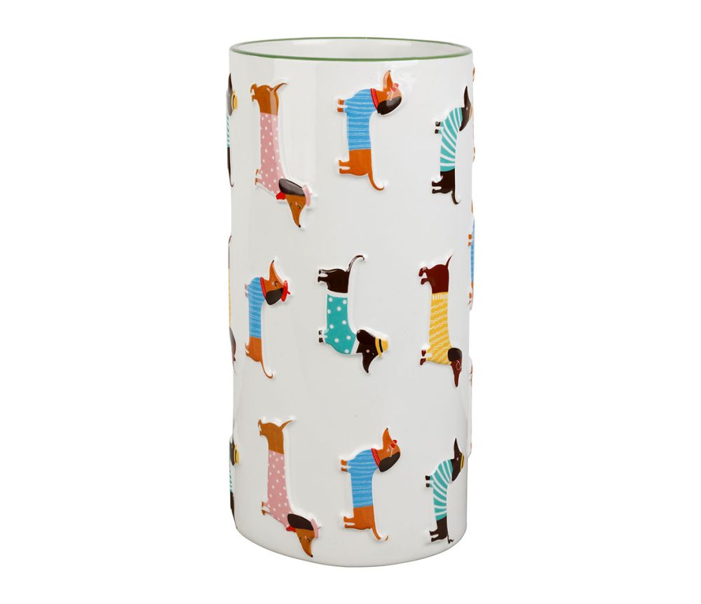 Vase teckels multicolore SEM