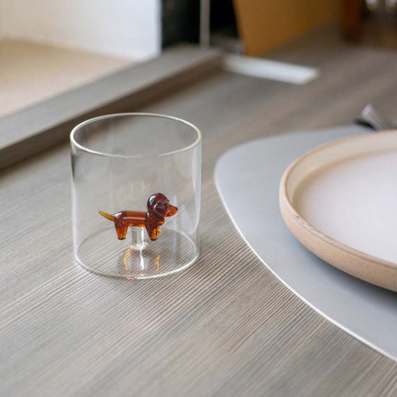 Gobelet verre figurine WD
