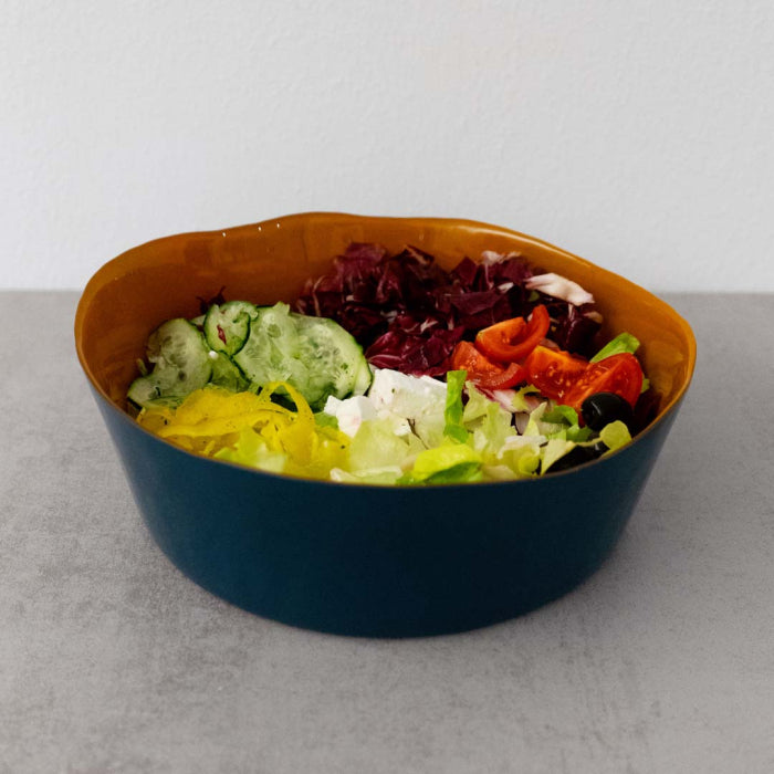 Saladier en verre bicolore WD
