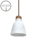 Suspension ou balladeuse rosinette blanche et bois OPJ