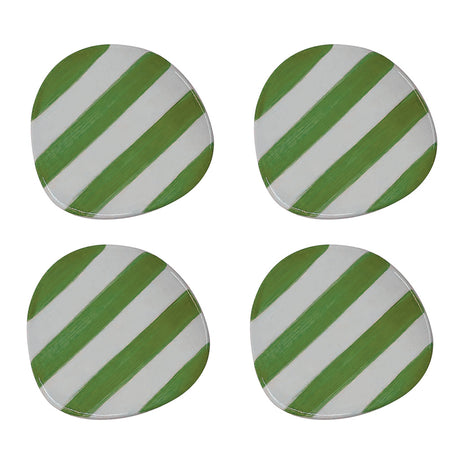 Set de 4 dessous de verre rayures OPJ