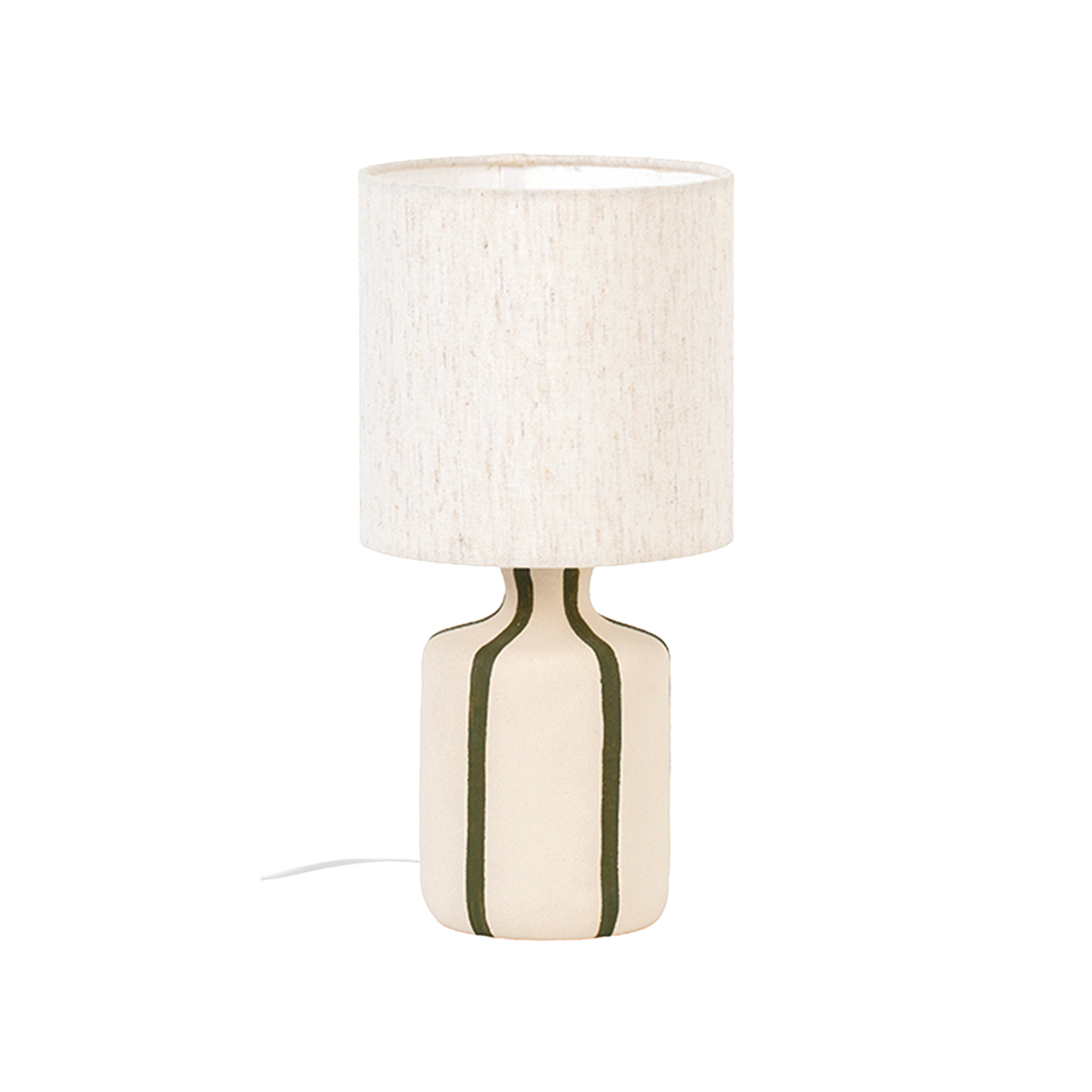 Lampe céramique rayée Camille OPJ
