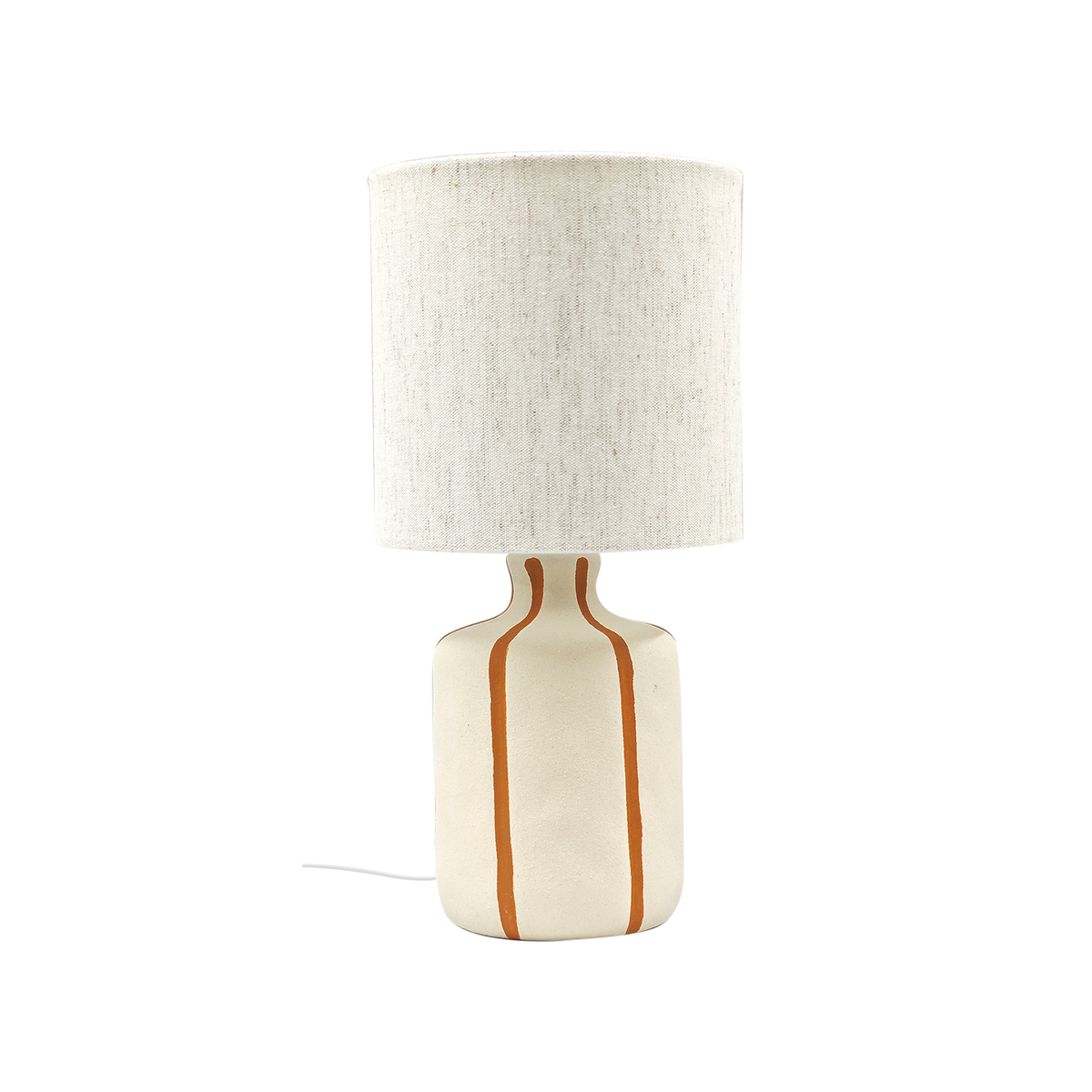 Lampe céramique rayée Camille OPJ