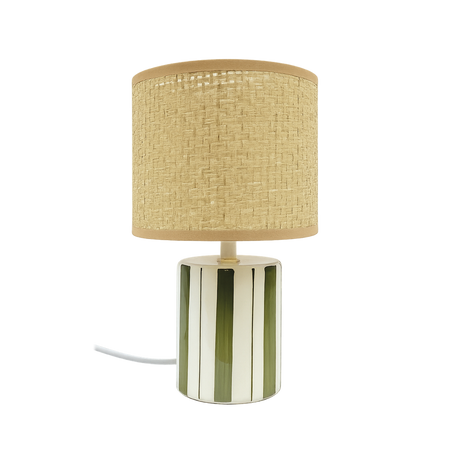 Lampe céramique rayée trattoria OPJ