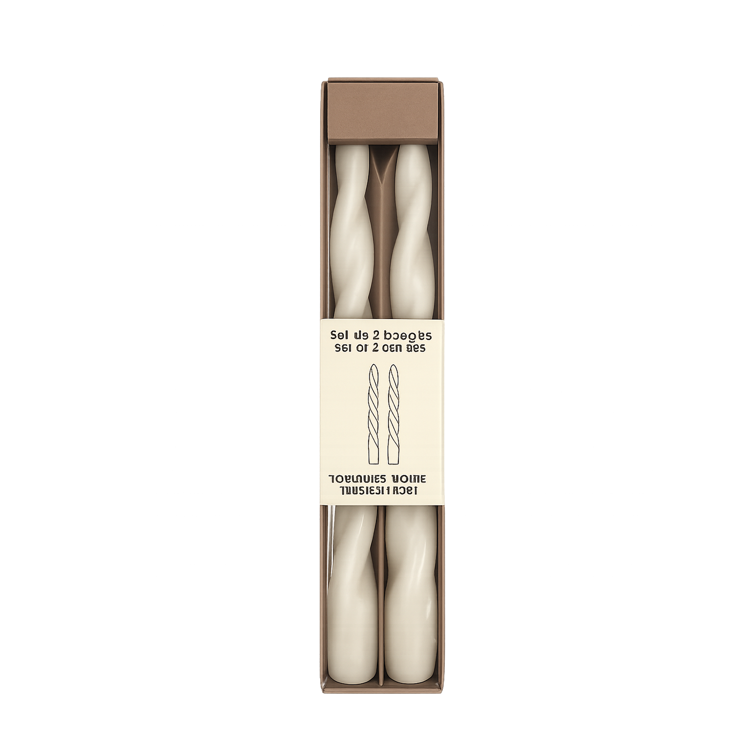 Set de 2 longues bougies  OPJ