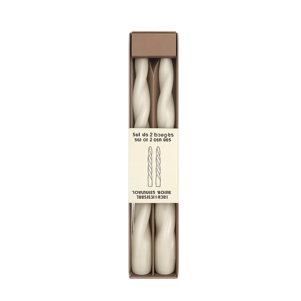 Set de 2 longues bougies  OPJ