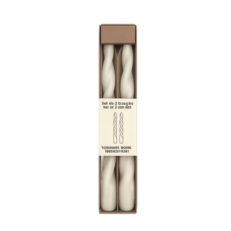 Set de 2 longues bougies  OPJ