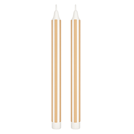 Set de 2 bougies rayures OPJ