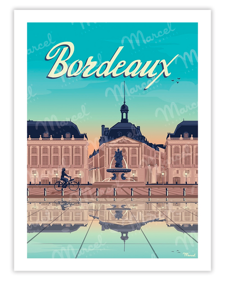 Affiche marcel bordeaux 30/40 MAR