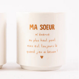Mug tasse blanc à messages  SOP