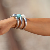 Bracelet Argent  Boule Céramique SEN