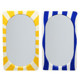 Miroir rectangulaire jaune/bleu QUE