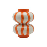 Vase à rayures oranges QUE