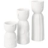 Set de 3 vases porcelaine  personnages RAD