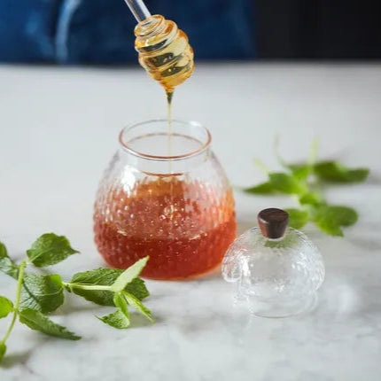 Pot de miel et cuillère LIV