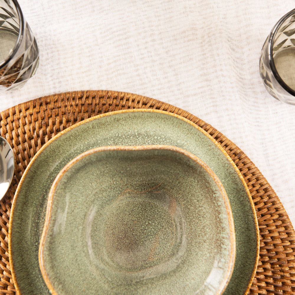 Assiettes SILVA grès BAS