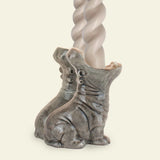 Set de 2 bougeoirs banane/ hippopotame DON